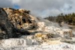 Mammoth Hot Springs Stock Photo