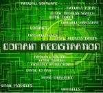 Domain Registration Meaning Membership Apply And Register Stock Photo