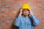 Construction Technician Stock Photo