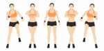 Woman Fitness Illustration Stock Photo