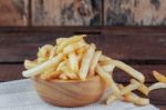 French Fries In A Bowl Stock Photo