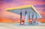 Gas Station Stock Photo