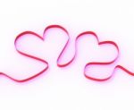 Ribbon Hearts Mean Romantic Anniversary Present Or Affection Gif Stock Photo