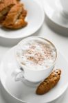 Coffee Cup With Cantuccini Stock Photo