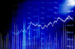 Stock Market Chart Stock Photo