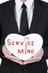 service minded Businessman Stock Photo