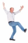 Cheerful Old Man Stock Photo