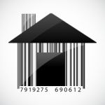 Barcode Home Stock Photo