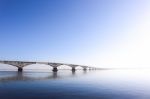 Saratov Bridge Stock Photo