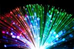 Optical Fiber Lighting Stock Photo