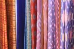 Colorful Thai Silk Stock Photo