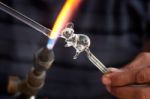 Blowing Glass Stock Photo