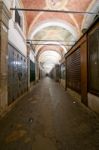 Venice Italy Rialto Arch Ceiling Fresco Stock Photo