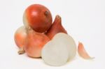 Onions Isolated On A White Background Stock Photo