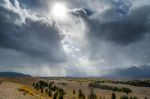 Scenic View Of The Grand Teton National Park Stock Photo