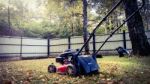 Fall Leaves And Yard Work Stock Photo