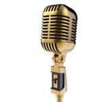 Retro Microphone Stock Photo