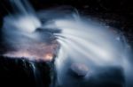 Tiny Waterfall In Sussex Stock Photo