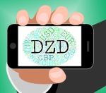 Dzd Currency Means Algerian Dinars And Banknote Stock Photo