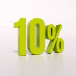 Percentage Sign, 10 Percent Stock Photo