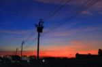 Electrical Power Lines Stock Photo