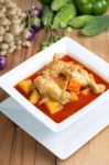 Massaman Chicken Curry Stock Photo