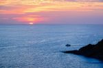 Sunset Over The Andaman Sea Stock Photo