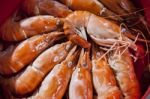 Shrimp Boiled Ready To Eat Stock Photo