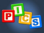 Pics Kids Blocks Shows Child Images And Youngster Stock Photo