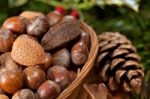 Christmas Nuts Stock Photo