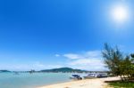 Beach Harbor Area At Ao Chalong Bay In Phuket, Thailand Stock Photo