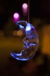 Glass Moon Ornament (portrait) Stock Photo