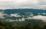 Beautiful Mist Closely On Mountains Stock Photo