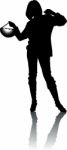 Fashion Girl Silhouette Stock Photo