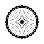 Bicycle Wheel  Illustration Stock Photo