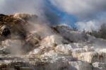 Mammoth Hot Springs Stock Photo