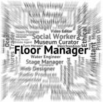 Floor Manager Means Live Event And Employment Stock Photo