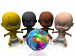 Multiethnic Babies Stock Photo