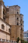 Malaga, Andalucia/spain - July 5 : View Towards The Cathedral In Stock Photo