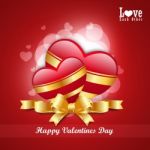 Red Love Heart, Valentines Day Concept Stock Photo