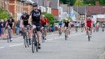 Cyclists Participating In The Velethon Cycling Event In Cardiff Stock Photo