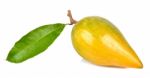 Pouteria Campechiana Isolated On The White Background Stock Photo