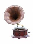 Vintage Gramophone Stock Photo