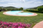 Swimming Pool Hotel Aldiola Country Resort In Sardinia Stock Photo