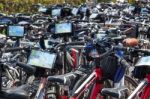 Sausalito, California/usa - August 6 : Bike Park At The Ferry Te Stock Photo