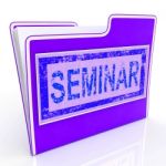 File Seminar Shows Speaker Forums And Document Stock Photo