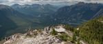 Viewing Platform Near Banff Alberta Stock Photo