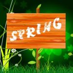 Spring Nature Shows Environment Warm And Warmth Stock Photo