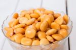 Bowl Of Tasty Lupin Beans Stock Photo