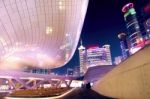 Seoul, South Korea - February 3: Dongdaemun Design Plaza Is A Modern Architecture In Seoul Designed By Zaha Hadid.photo Taken February 3,2015 In Seoul, South Korea Stock Photo